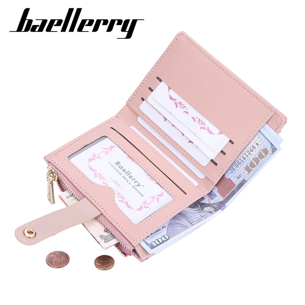 BAELLERRY N2363 Dompet Wanita Kecil Bahan Kulit PU Leather Premium WATCHKITE WKOS