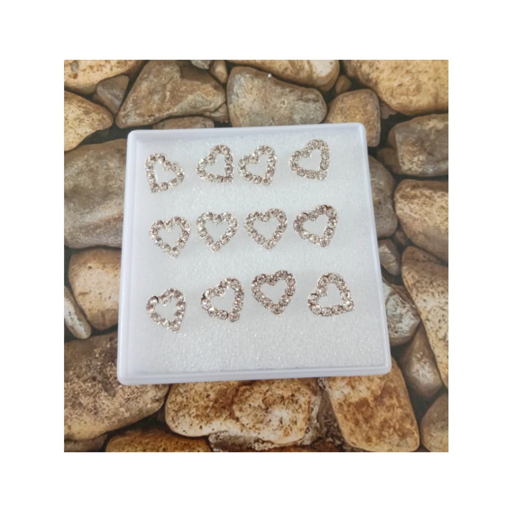 Anting Tusuk Simple LOVE mini aksesories Tokopelanginicer