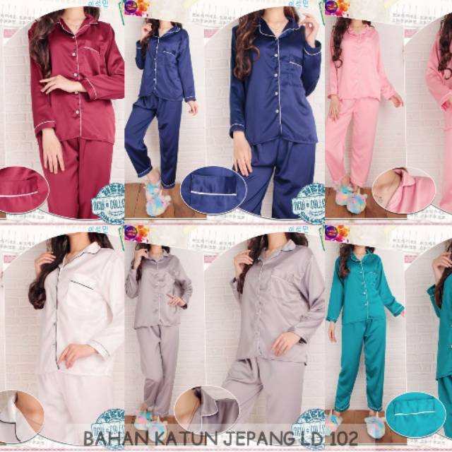 Baju piyama, baju tidur, katun jepang