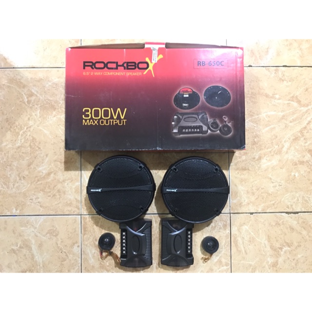 Component Speaker Mobil Rock Box RB-650C ORIGINAL