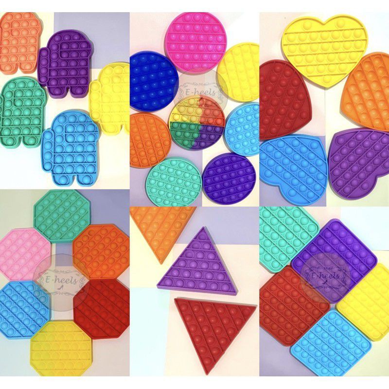 POP IT Fidget Toy mainan untuk penghilang stres pada anak Push bubble-1
