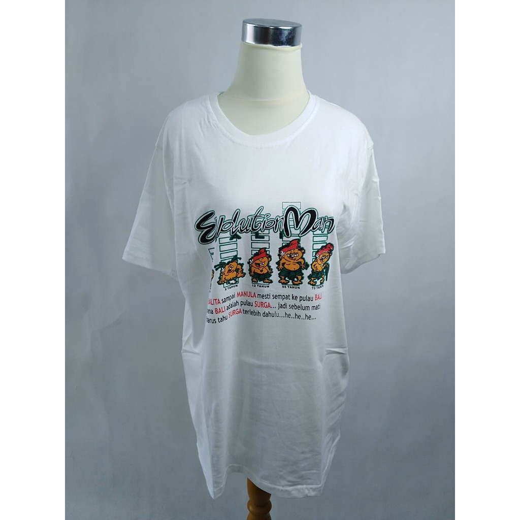 Baju Kaos Cotton Bali Size S-XL (Halus) oleh oleh bali baju kaos bali pria wanita kaos katun bali