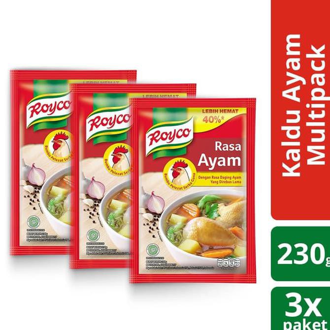 

Royco Bumbu Kaldu Ayam 230g Multi Pack
