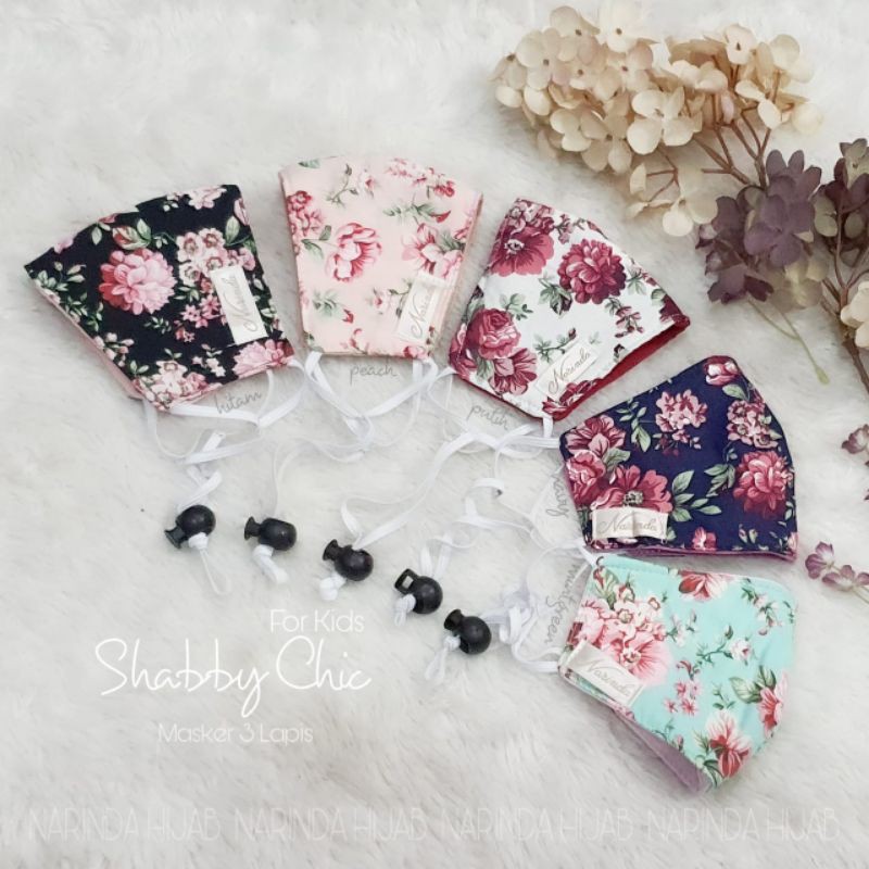 Masker Shabby Chic Mom &amp; Kids Original Narinda Hijab