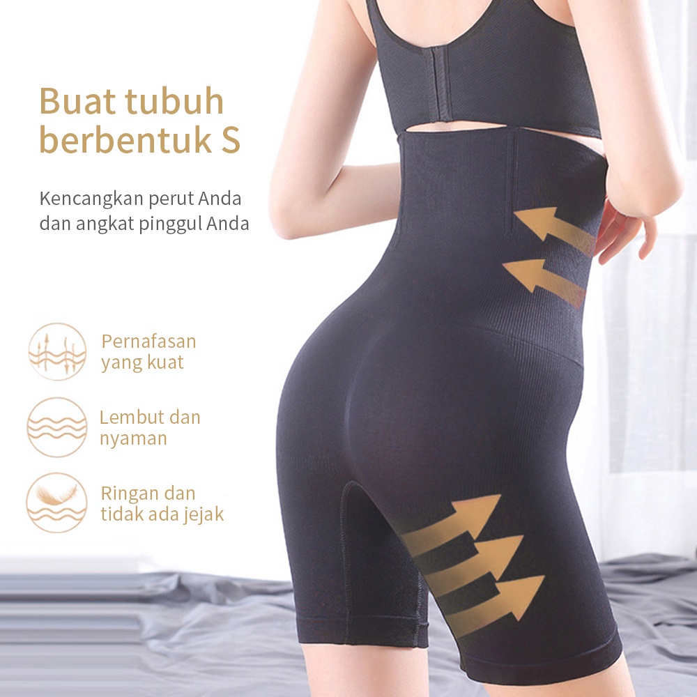 Halobaby Celana Korset Slimming Pants Pembentuk Tubuh Shapewear Pinggang Ramping Untuk Wanita Celana Dalam