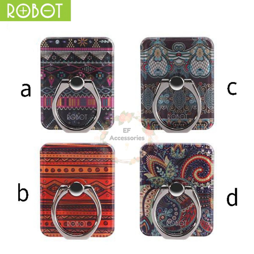 ROBOT RT-BR07 B3 Ring Stand Motif Batik Series Holder HP iRing Stent Karakter Tempelan Belakang Gadg