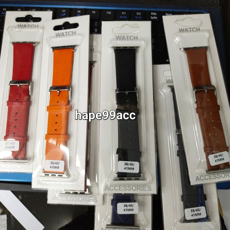 Apple watch 38 mm 40 mm 41 mm 42 mm 44 mm 45 mm strap leather