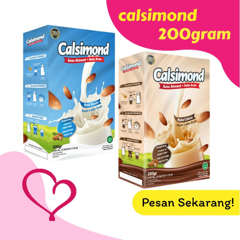 

Almond calsimond 200gr susu kacang almond coklat dan vanila