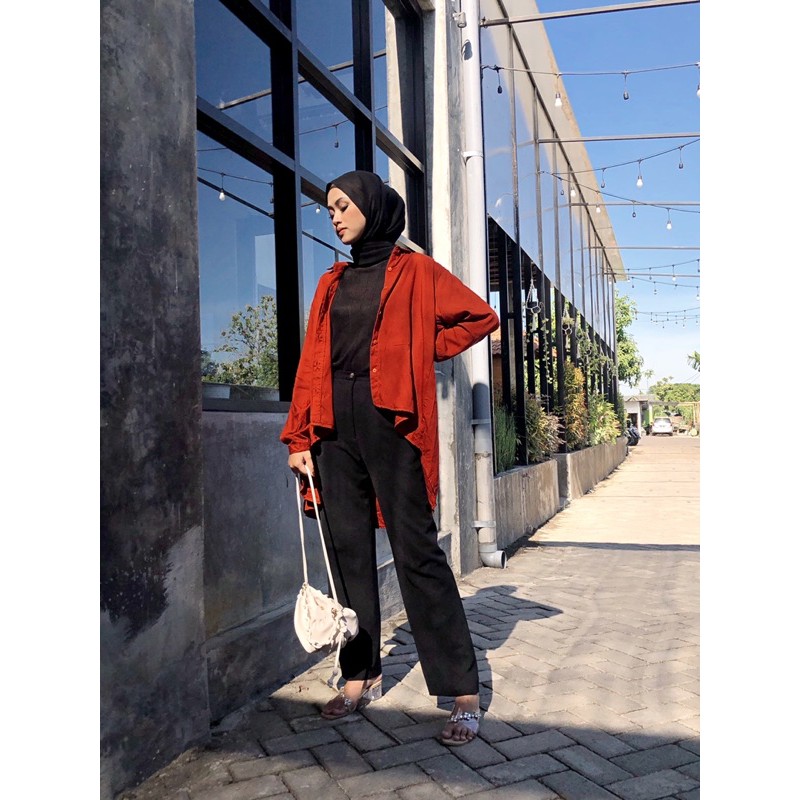 ZEA - Calla - Kemeja Oversized Oversize Polos
