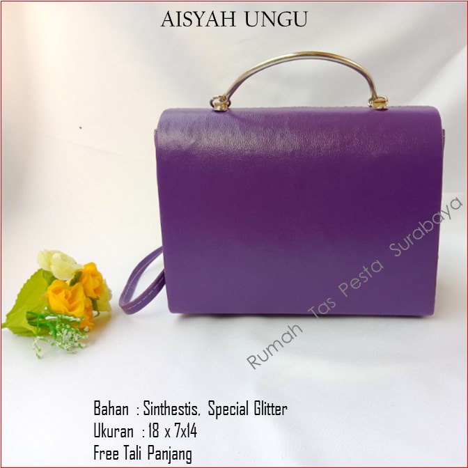 Tas Imut,Tas Kondangan,Tas Gliter,AISYAH UNGU