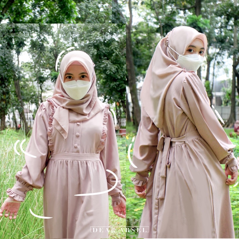 Alice Dress by Dear Arsel | Vintage Dress, Korean Dress, Gamis, Hijab Friendly Dress