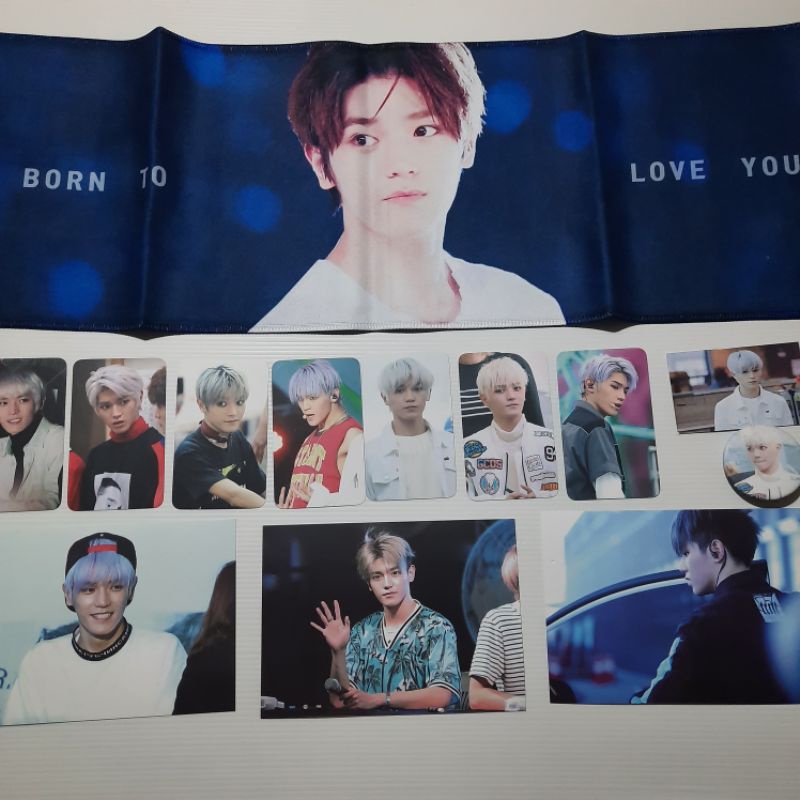 [FULLSET] Slogan NCT 127 Taeyong Born To Love You by bluemoon_0701 fansite hand banner photocard pos