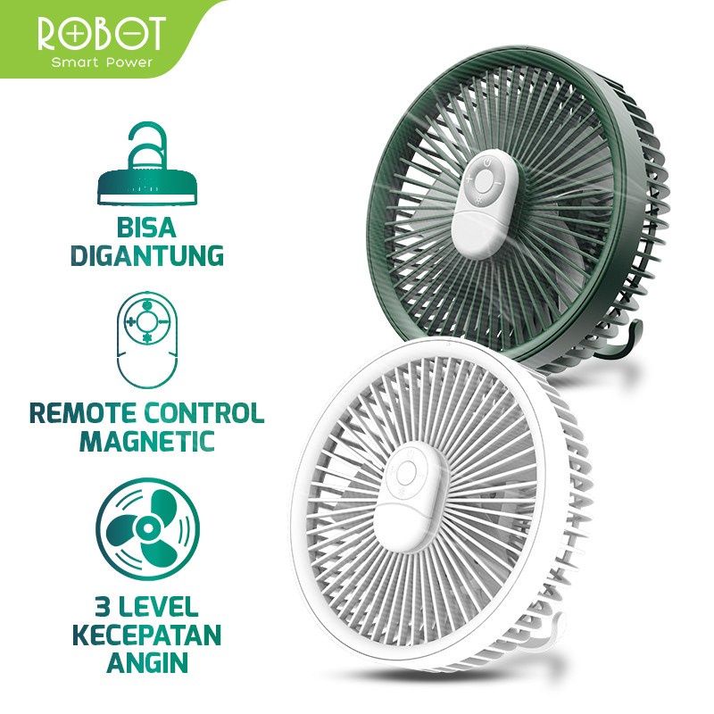 Robot RT-BF16 Kipas Portabel Remote Control USB Mini Fan