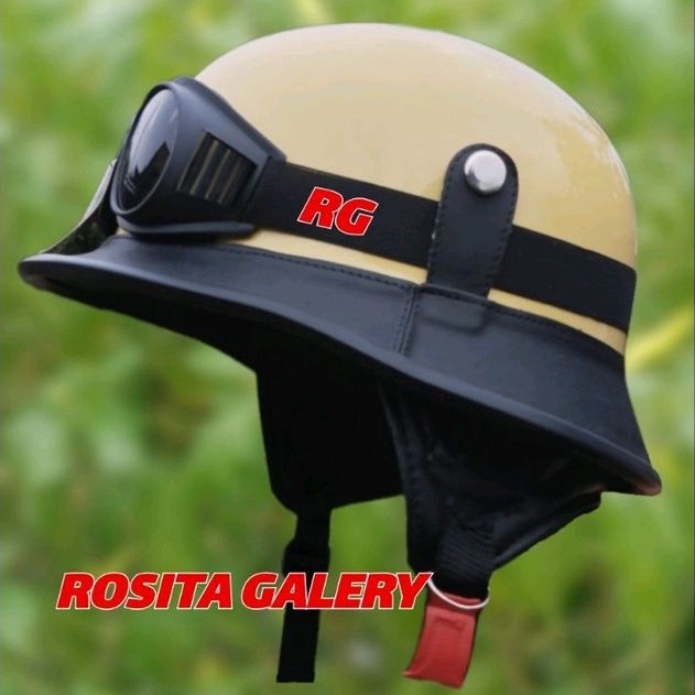 helm retro milenial nazi crazi cream glosy/helm retro/helm nazi cream/helm/helm klasik/helm chip