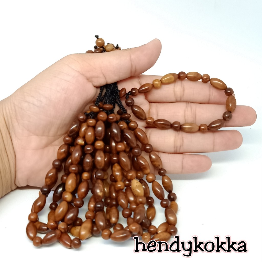 10 gelang kokka kaukah oval halat bulat coklat