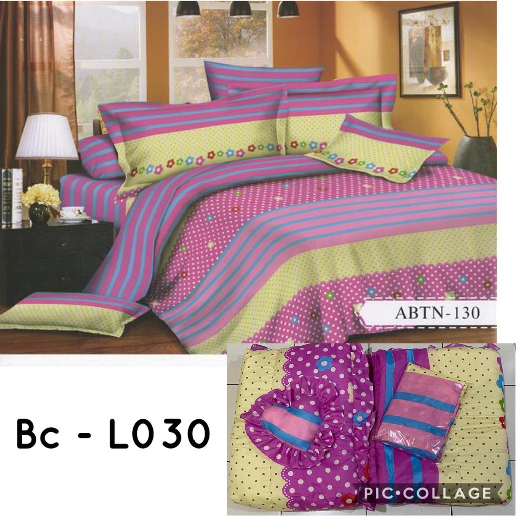 12.12 Natasha Bed Cover set + sprei King Ukuran 180x200