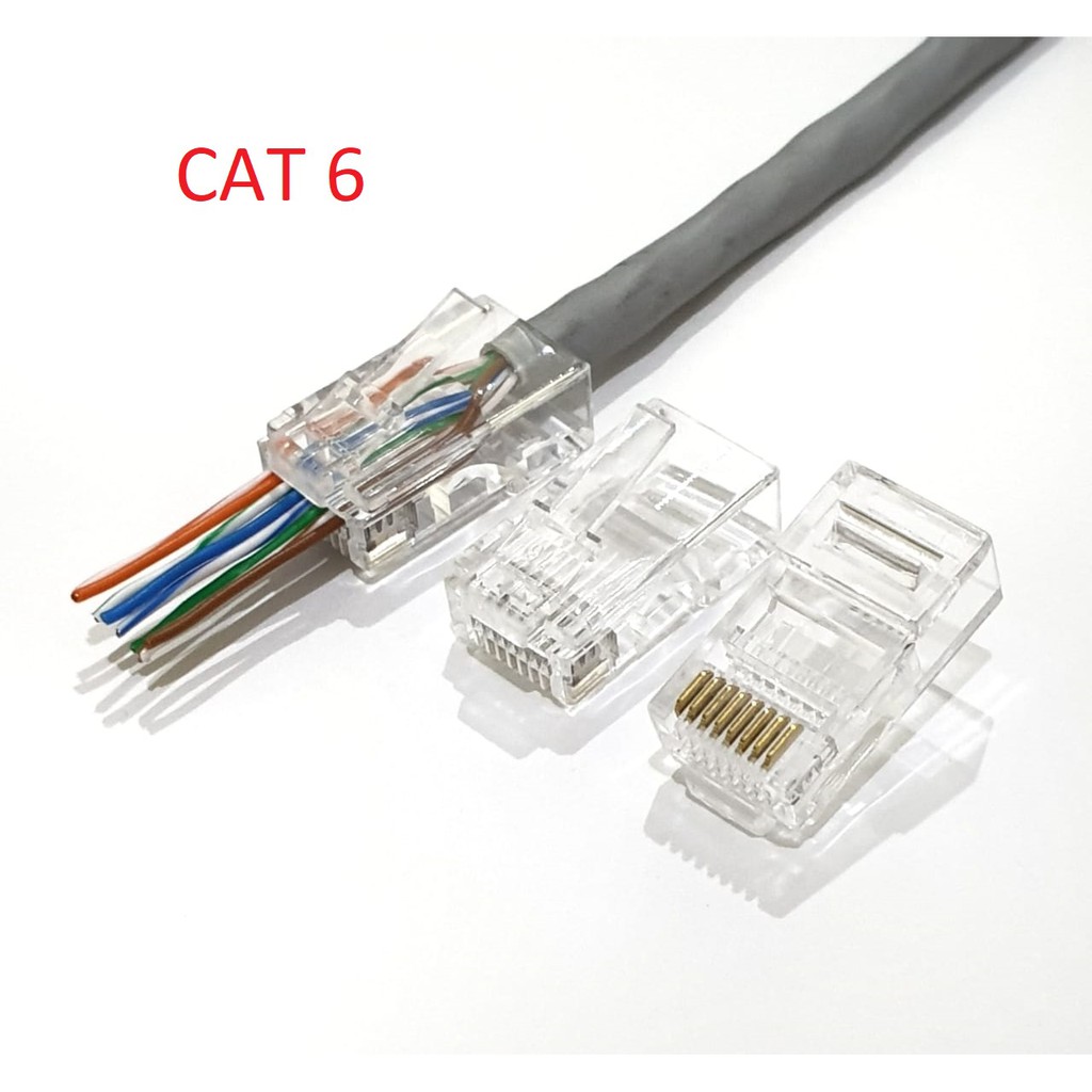 Tang Crimping Tools RJ45 Cat5 Cat6 Anti Gagal include 1 Box Konektor RJ45 CAT 6