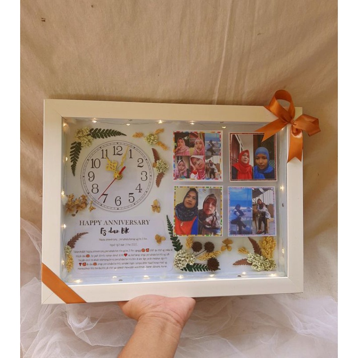 Pop Up Frame Include Jam 3D Lampu LED