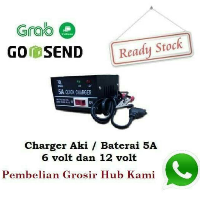 CHARGER AKI MOTOR DAN MOBIL MAINAN ANAK ~ COCOK BUAT AKI 6 VOLT DAN 12VOLT