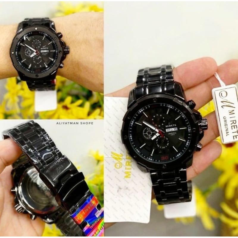 JAM TANGAN PRIA ANALOG MIRETE TAHAN AIR ORIGINAL MODEL SPORTY REALPICK SESUAI FHOTO BISA COD || JAM TANGAN PRIA TANGGAL HARI AKTIF FREE BOX || JAM TANGAN PRIA HARGA PROMO TERMURAH