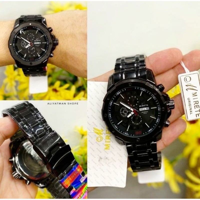 JAM TANGAN PRIA ANALOG MIRETE TAHAN AIR ORIGINAL MODEL SPORTY REALPICK SESUAI FHOTO BISA COD || JAM TANGAN PRIA TANGGAL HARI AKTIF FREE BOX || JAM TANGAN PRIA HARGA PROMO TERMURAH