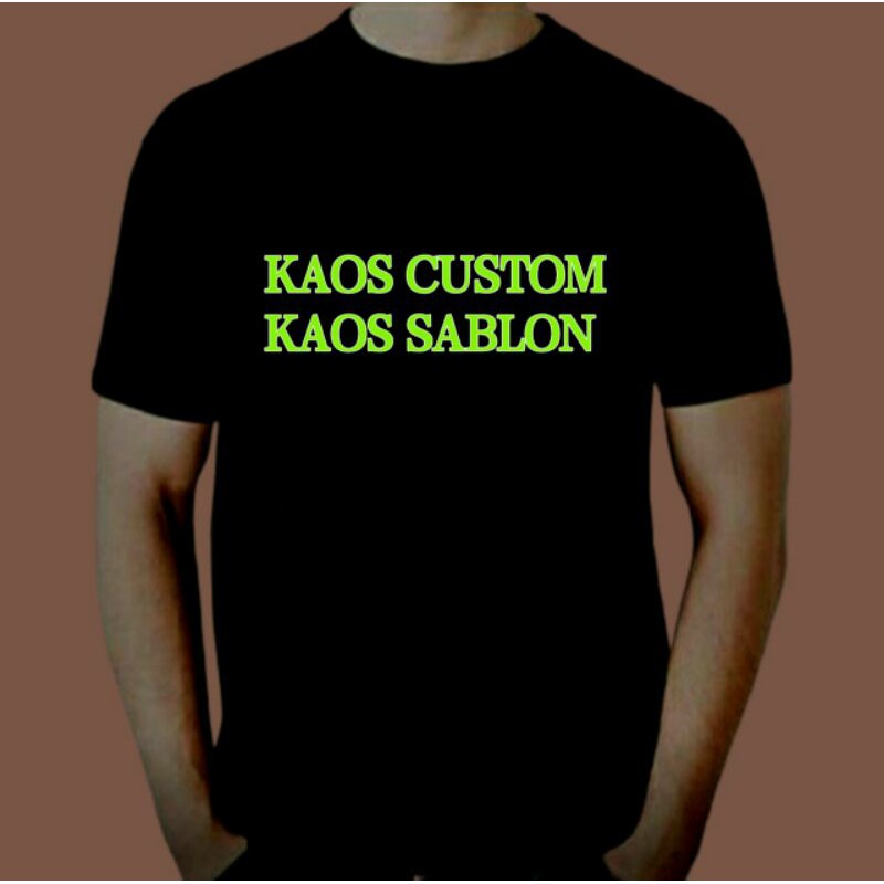 KAOS SABLON CUSTOM DESAIN SENDIRI/KAOS SABLON MURAH