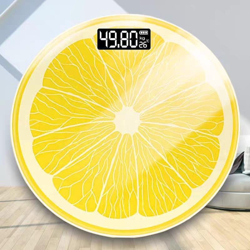 Timbangan Badan Digital Bulat Seri Buah Max 180Kg Ukuran 28cm