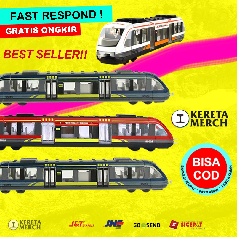 MAINAN KERETA API MAINAN SEPUR MINIATUR KERETA API TRAIN TOYS MAINAN ANAK DIECAST KERETA API - R010