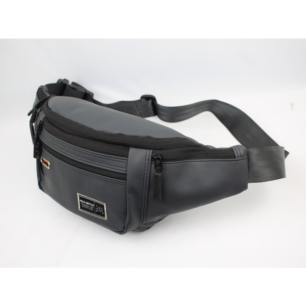 Waistbag Import Quality Polo Amstar Bahan Ballon Anti Air Tas Pinggang Tas Selempang Bahu