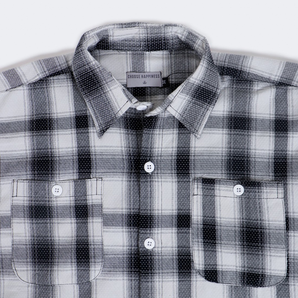 JAVAJONES Oversized Flannel Shirt Ji Black