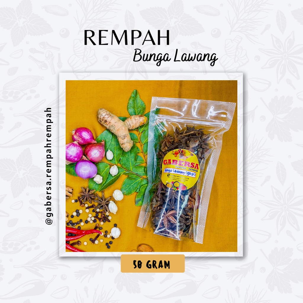 

Bunga Lawang Murah isi 50gram (Gabersa)