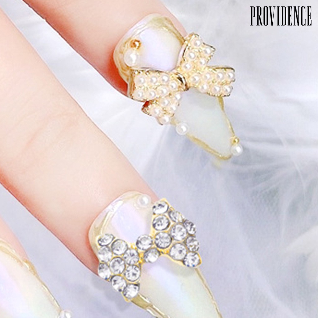 Providence 10pcs / Pak Pita Alloy Aksen Berlian Imitasi Untuk Aksesoris Nail Art / Manicure