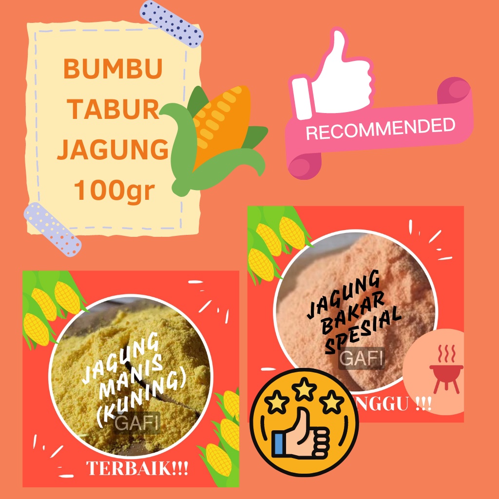 

Bumbu Tabur JAGUNG Instan Aneka Rasa Nikmat Gurih Berkualitas Halal Premium Penyedap Rasa Terbaik Bubuk Tabur Kentang Keripik Makaroni Tahu Mie Lidi Jagung Bakar Spesial Manis Kuing Susu Keju Enak Jual Bubuk Tabur Rasa Jagung (100gr)