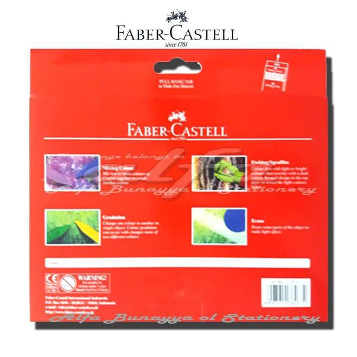 

FABER ERASABLE CRAYON 24 - 24 CRAYONS BISA DI HAPUS - KRAYON WARNA 24C