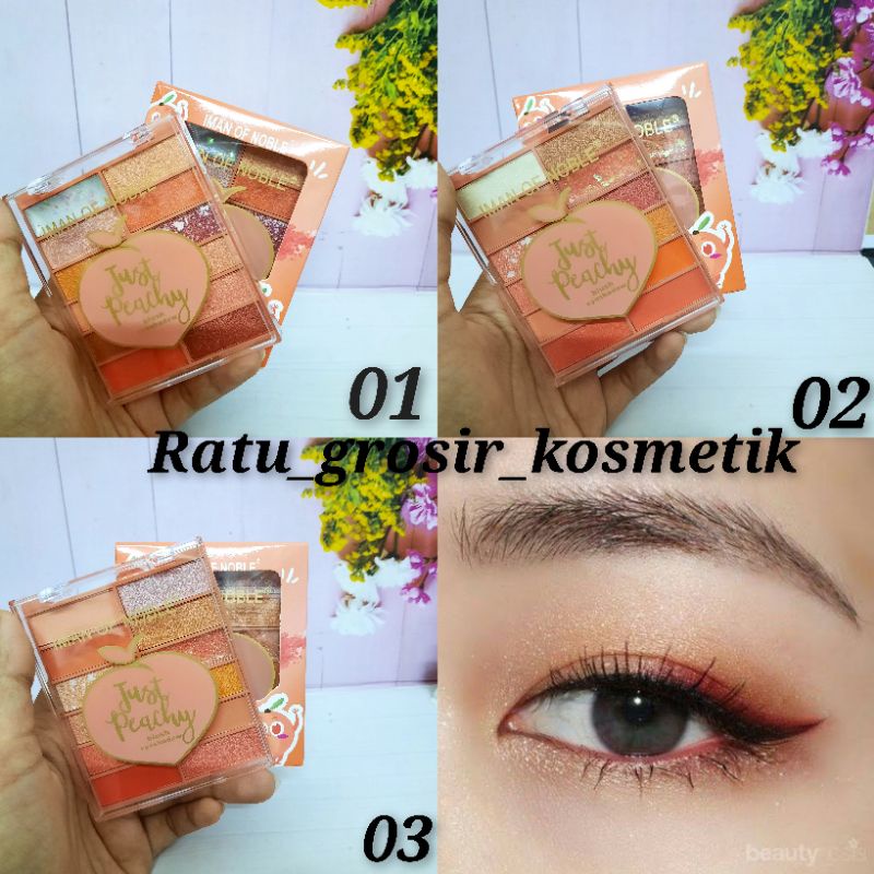 PROMO ECER!!EYESHADOW PALETTE JUST PEACHY NO.6661-12/LUCKY CHARM NO.989