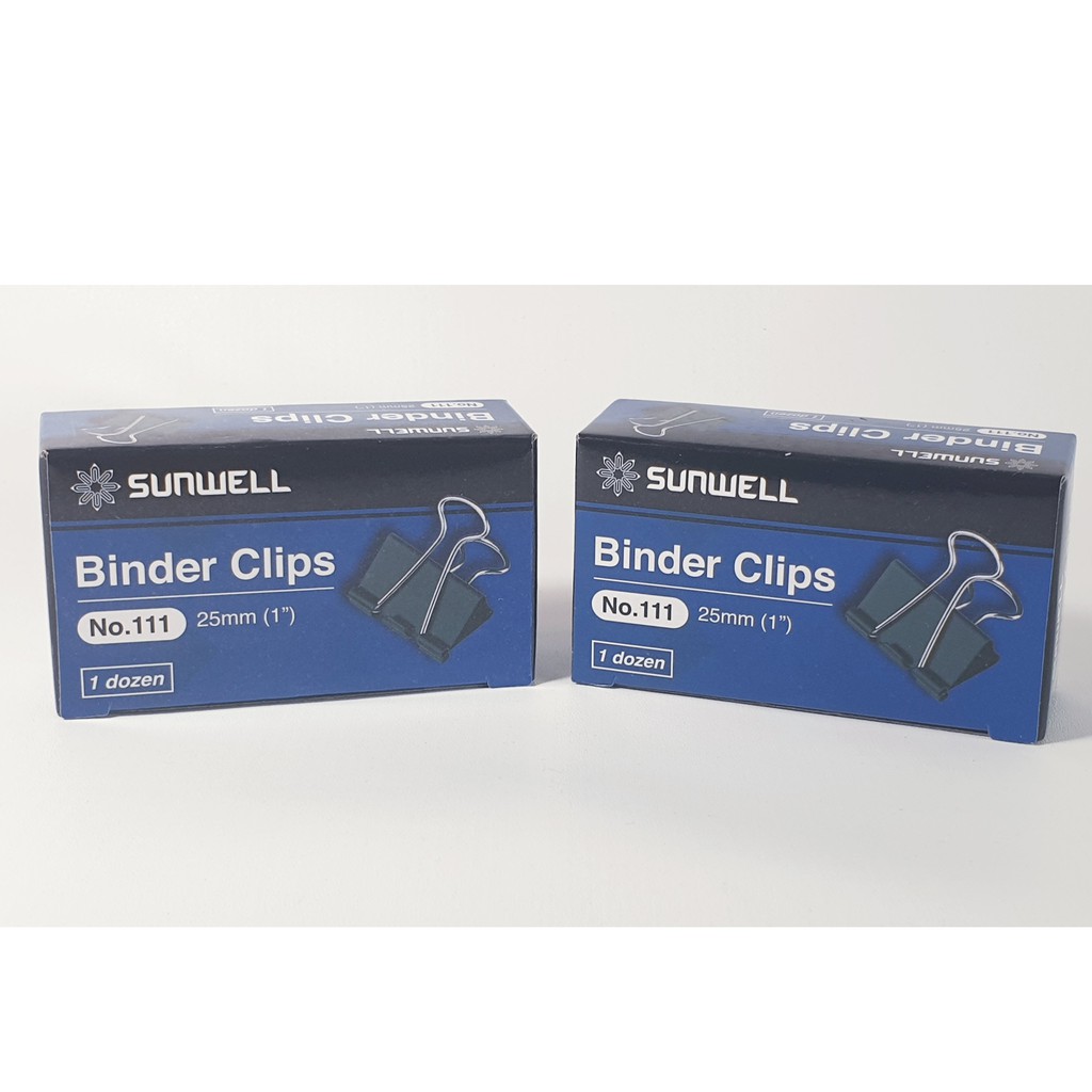 

BINDER CLIP 111 ( 19 MM ) BINDER KLIP PENJEPIT KERTAS HITAM BESI NO 111 SET 12 PCS