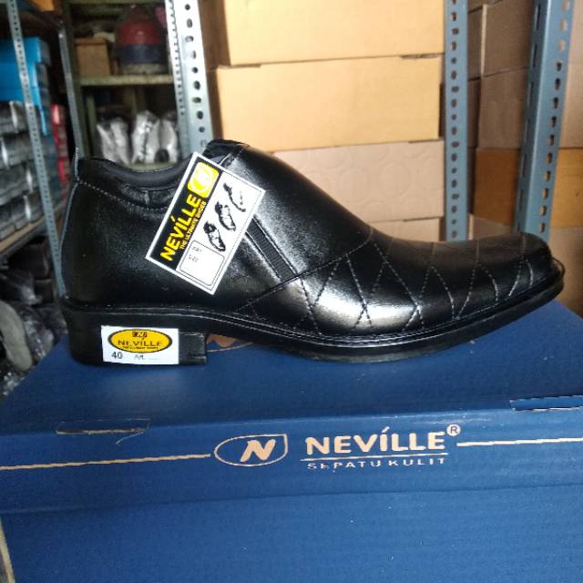 SEPATU FORMAL PANTOFEL KULIT NEVILLE SEPATU KERJA KANTOR HITAM PANTOPEL FANTOVEL SEPATU KULIT PRIA