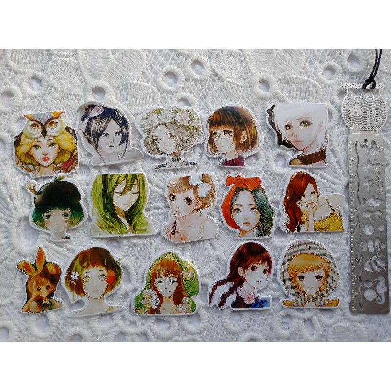 

Stiker Set WAJAH untuk Journal / Scrapbook / Diary / DIY