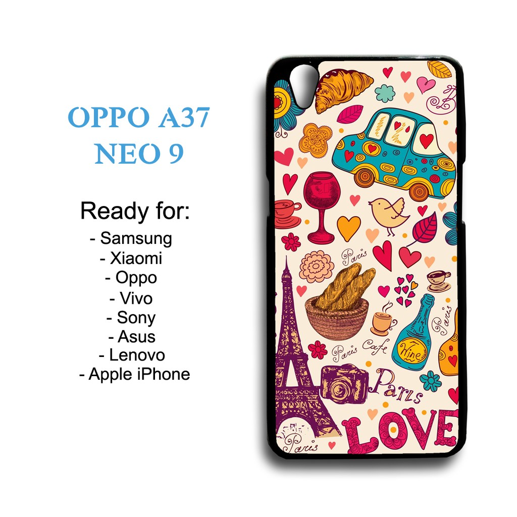 Case Paris Wallpaper 01 Custom Case Oppo A37 Neo 9