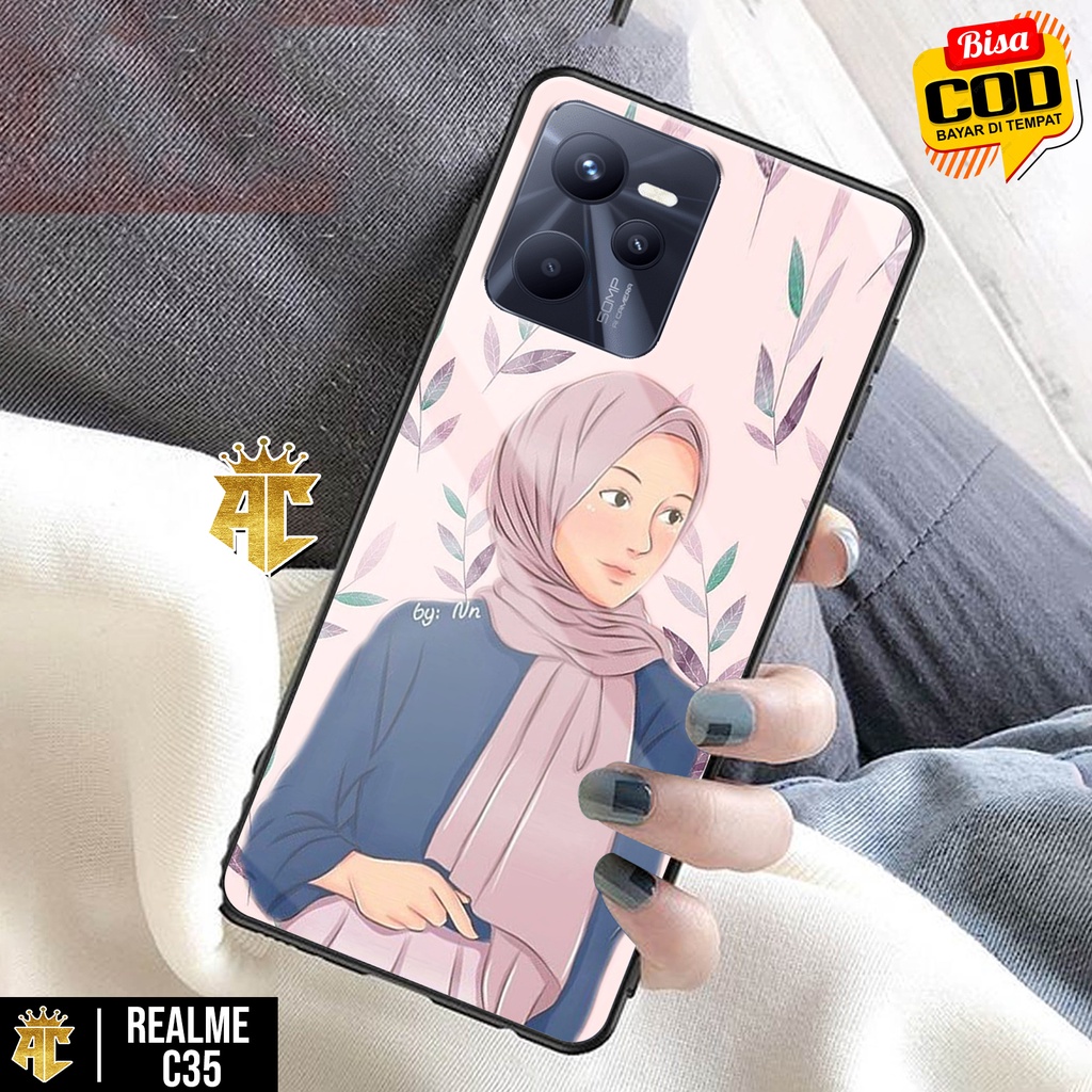 Case REALME C35 - Casing REALME C35 - Terbaru 2021 AERO CASE [ MOTIF HIJAB ] Silikon REALME C35  -  