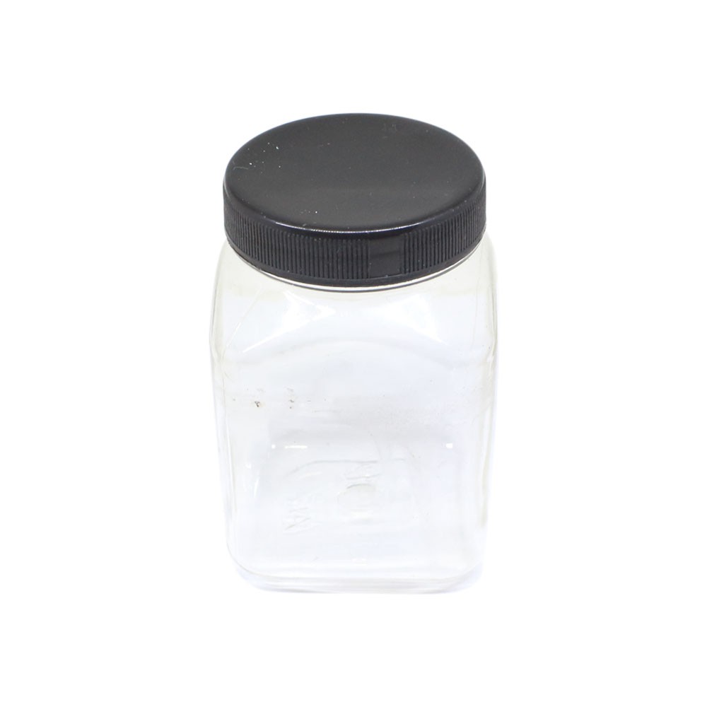 Botol Sambal Toples Sambal Plastik 120 ml Tutup Hitam - isi 1 pcs