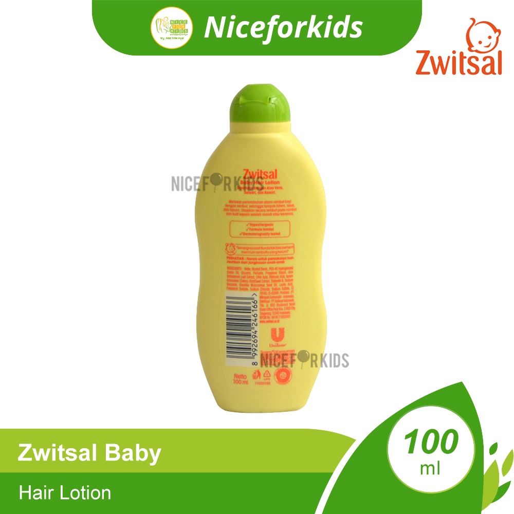 Zwitsal Baby Hair Lotion 100ml 200ml / Lotion rambut Bayi