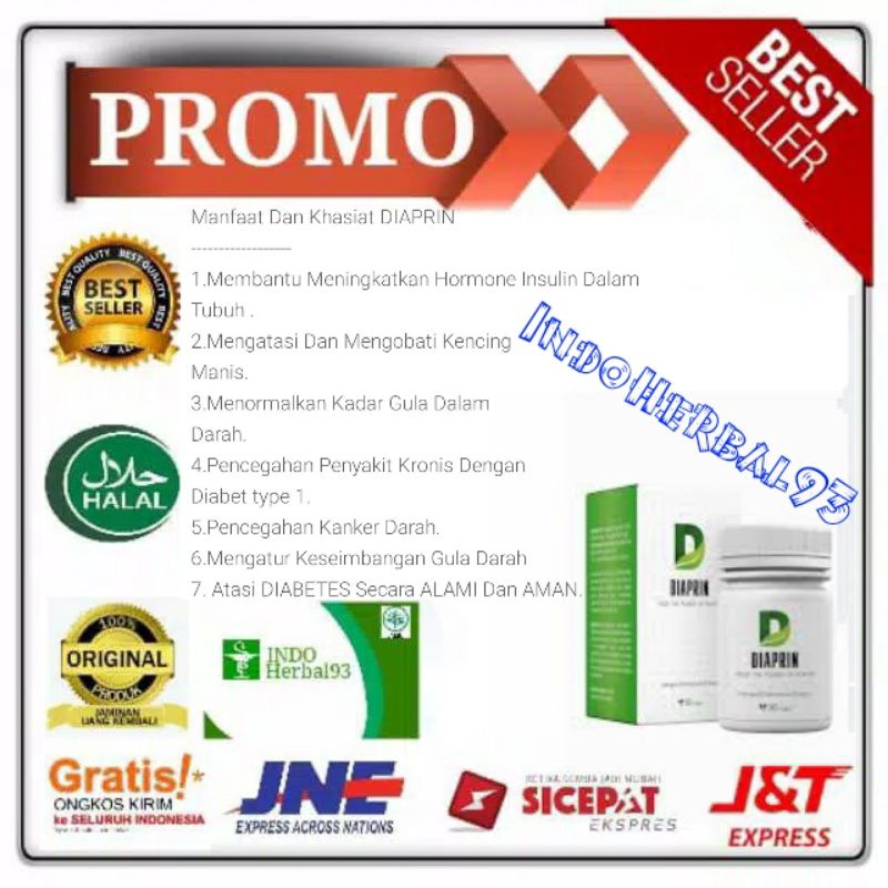 OBAT DIAPRIN ASLI OBAT DIABETES HERBAL ORIGINAL.
