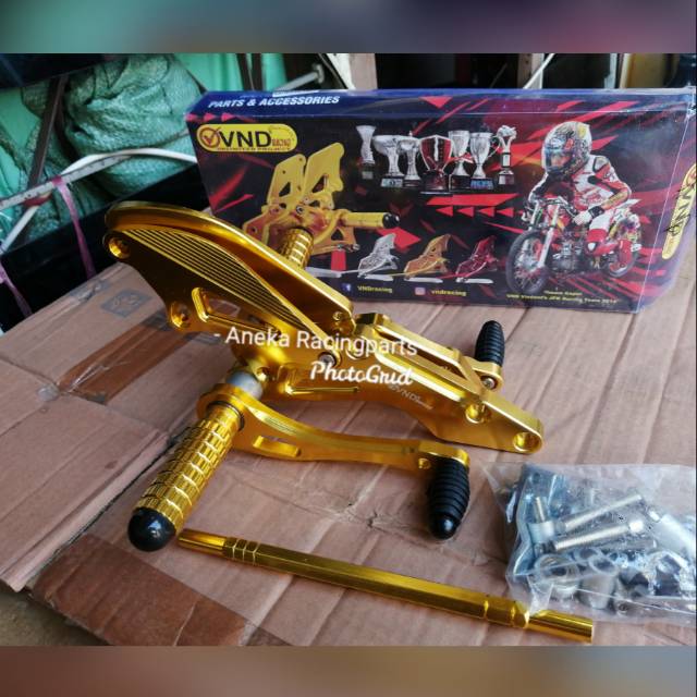 Footstep underbone gsx vnd racing / foot step underbone gsx / gigi congkel gsx