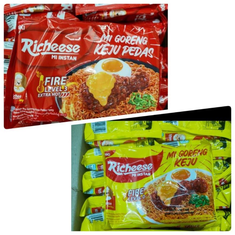 

mie richeese viral terbaru varian pedas dan original
