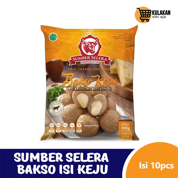 

Sumber Selera Bakso Sapi isi keju 10 / 300 Gram