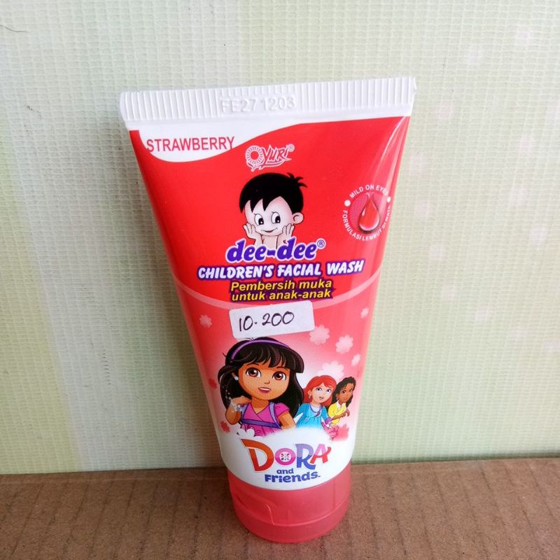 YURI DEE-DEE CHILDERN'S FACIAL WASH ORANGE, STRAWBERRY, GRAPE 50GR