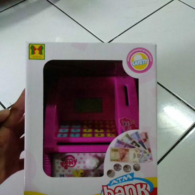 CELENGAN ATM LITTLE PONY WITH MONEY MAINAN EDUKASI