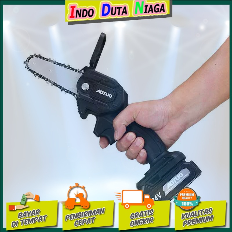 Leibaotong Gergaji Mesin Cordless Chainsaw 24V 800W - D2605