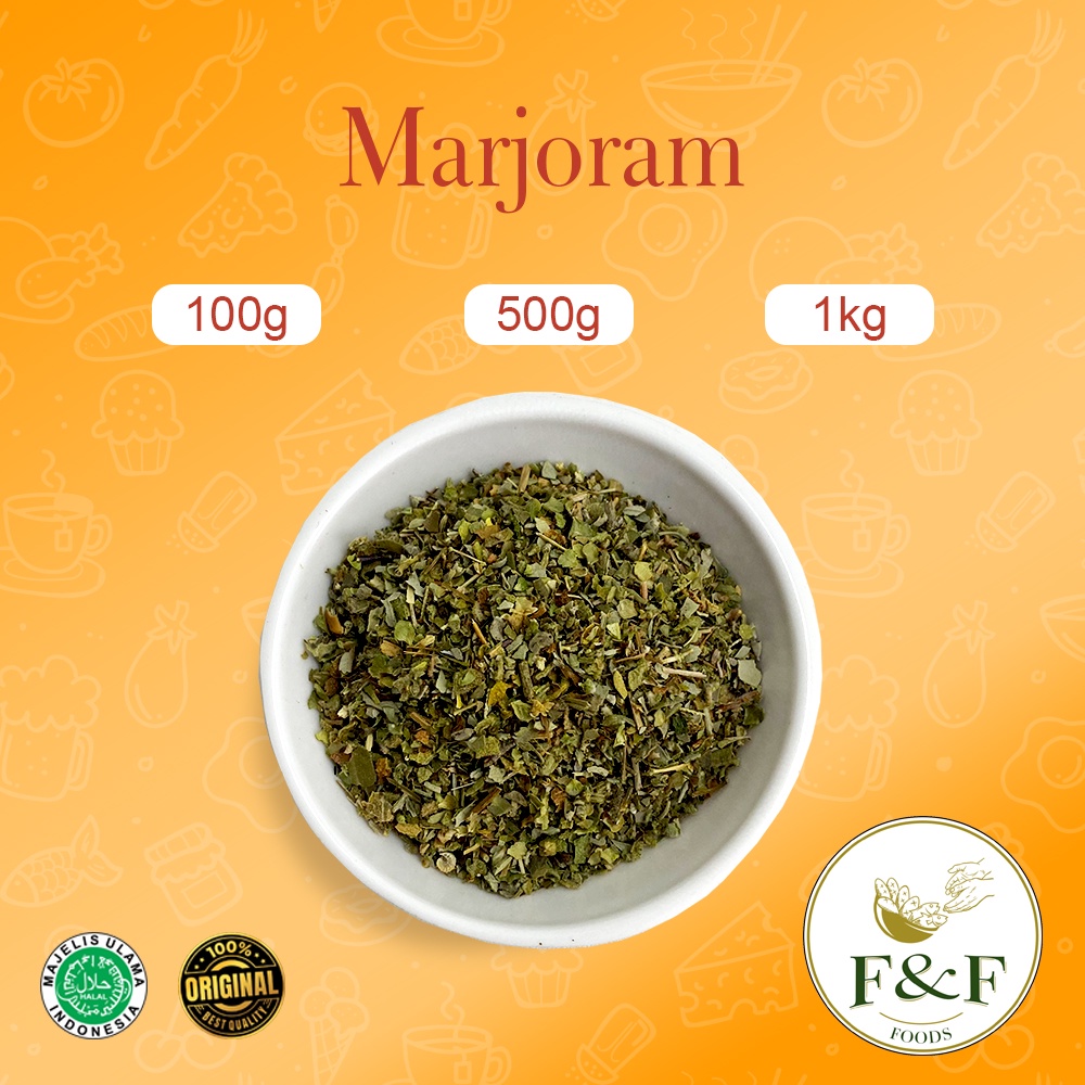

BUBUK REMPAH MURNI - Dried Marjoram / Daun Marjoram Kering / Daun Marjoram Kering Bumbu